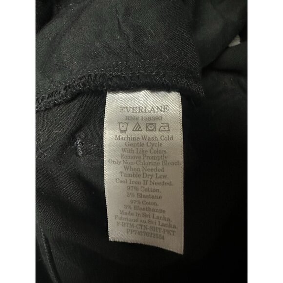 Everlane Women’s Utility Shorts Size 2 High Waisted Twill Black - Picture 6 of 9